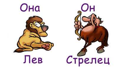 Совместимость льва и стрельца в любви, браке, дружбе