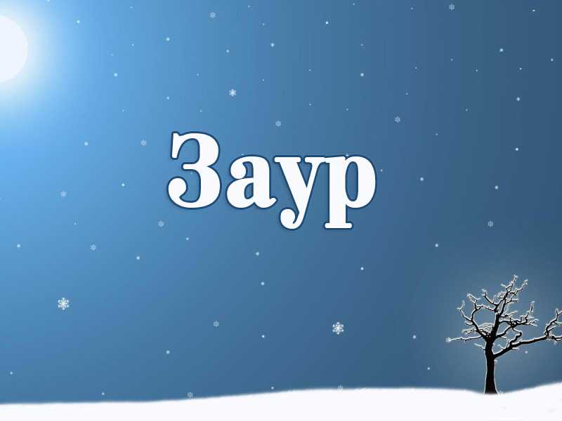 Заур: значение имени, происхождение, национальность