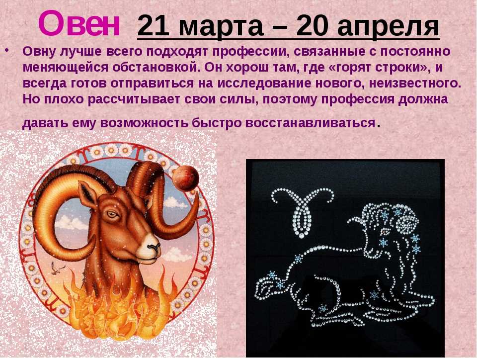Знак зодиака овен