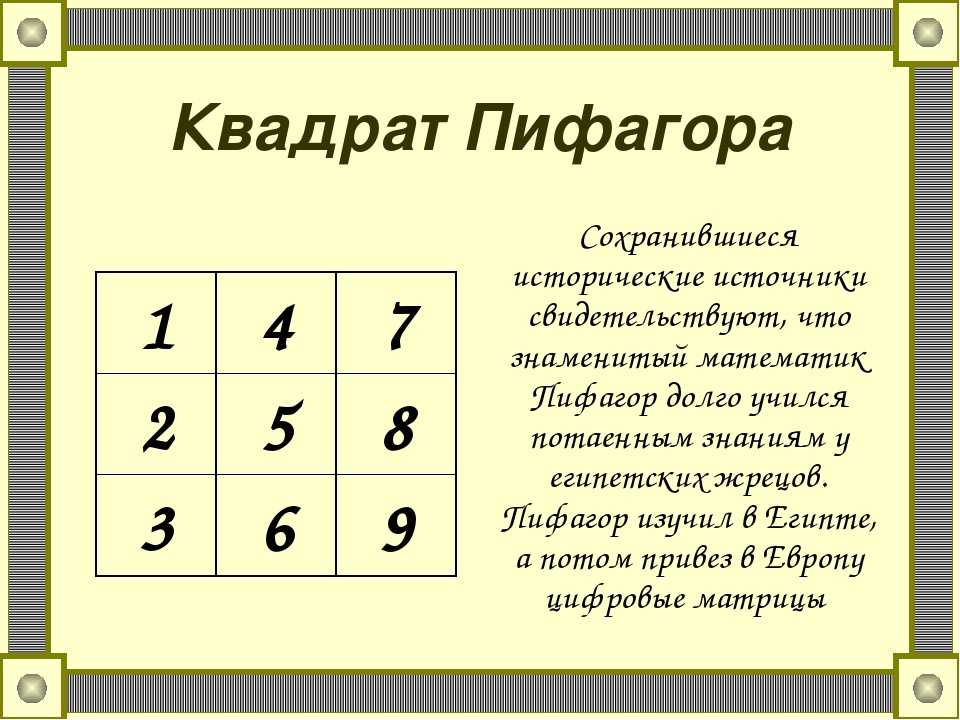 Значение и расшифровка чисел в психоматрице пифагора в нумерологии