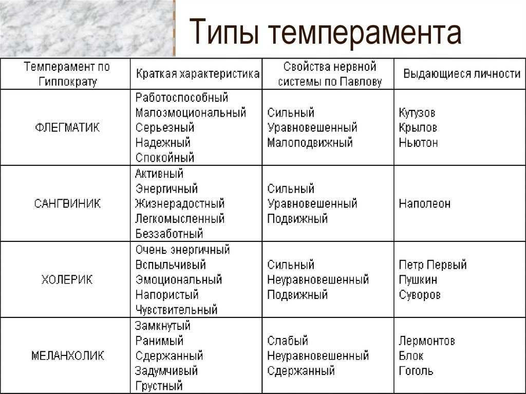 Какому типу темперамента соответствует приведенная ниже картинка и описание слабый